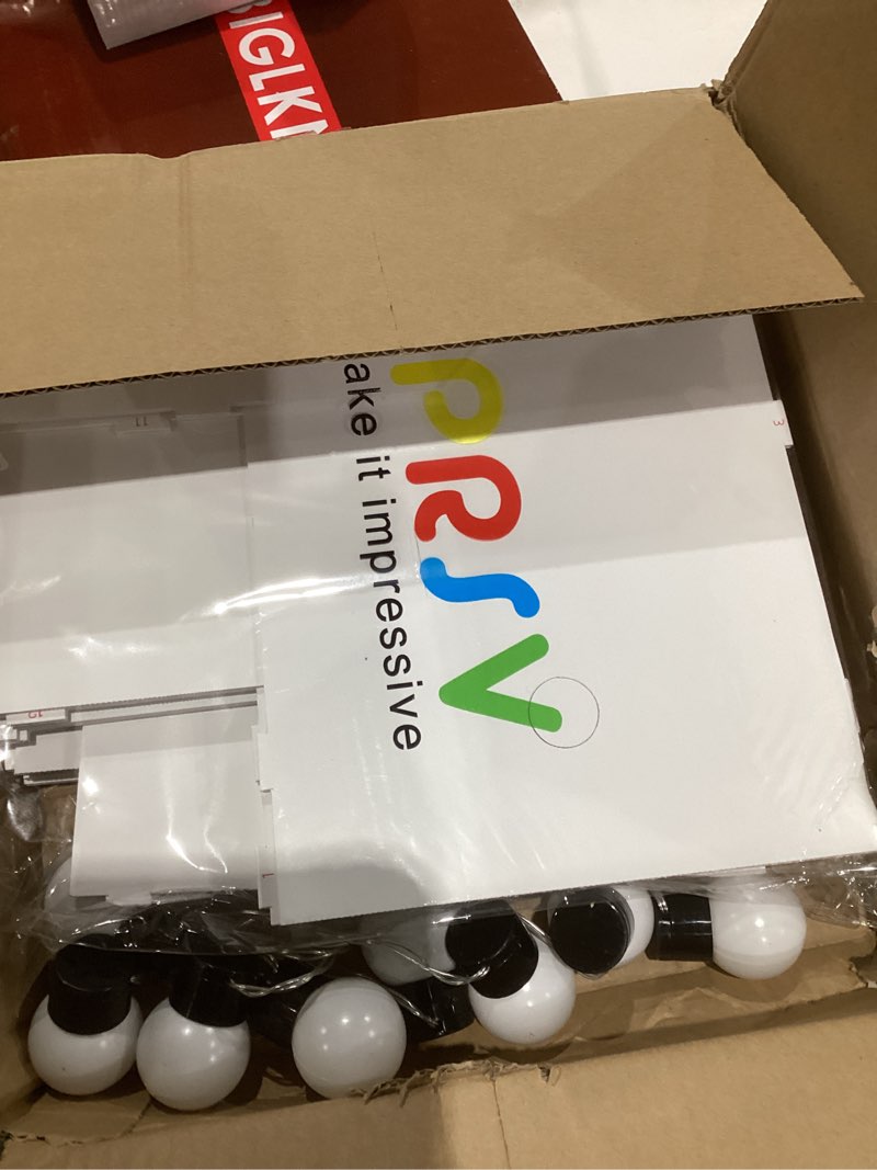 Condition photo showing As Is for imprsv 4ft marquee light up letters for birthday party decorations large marquee letters for wedding event bridal shower engagement anniversarty party decor,letter s letter-s 4 feet