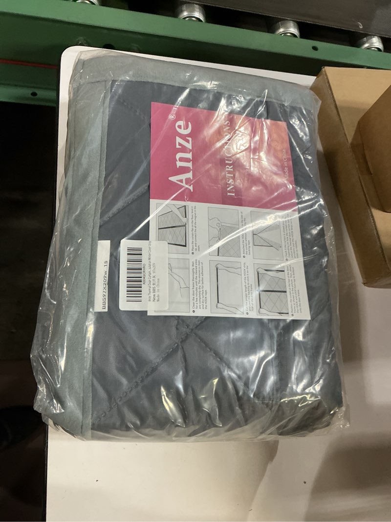 Condition photo showing New/Like New for Magnetic Thermal Insulated Door Curtain, 34 x 80 Inch Winter Door Cover Curtain Size 38 x 82 Waterproof Thick Insulation Blanket, Side Opening, Gray Gray Fit Door Size 34x80