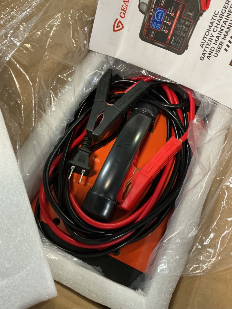 Condition photo showing Good Condition for 12V 24V Car Battery Charger Heavy Duty, 0-15A Automatic Battery Maintainer with Auto Shutoffs, Repair and Winter Mode, Smart Trickle Charger for Car Truck Motorcycle RV AGM Deep Cycle 6 Mode