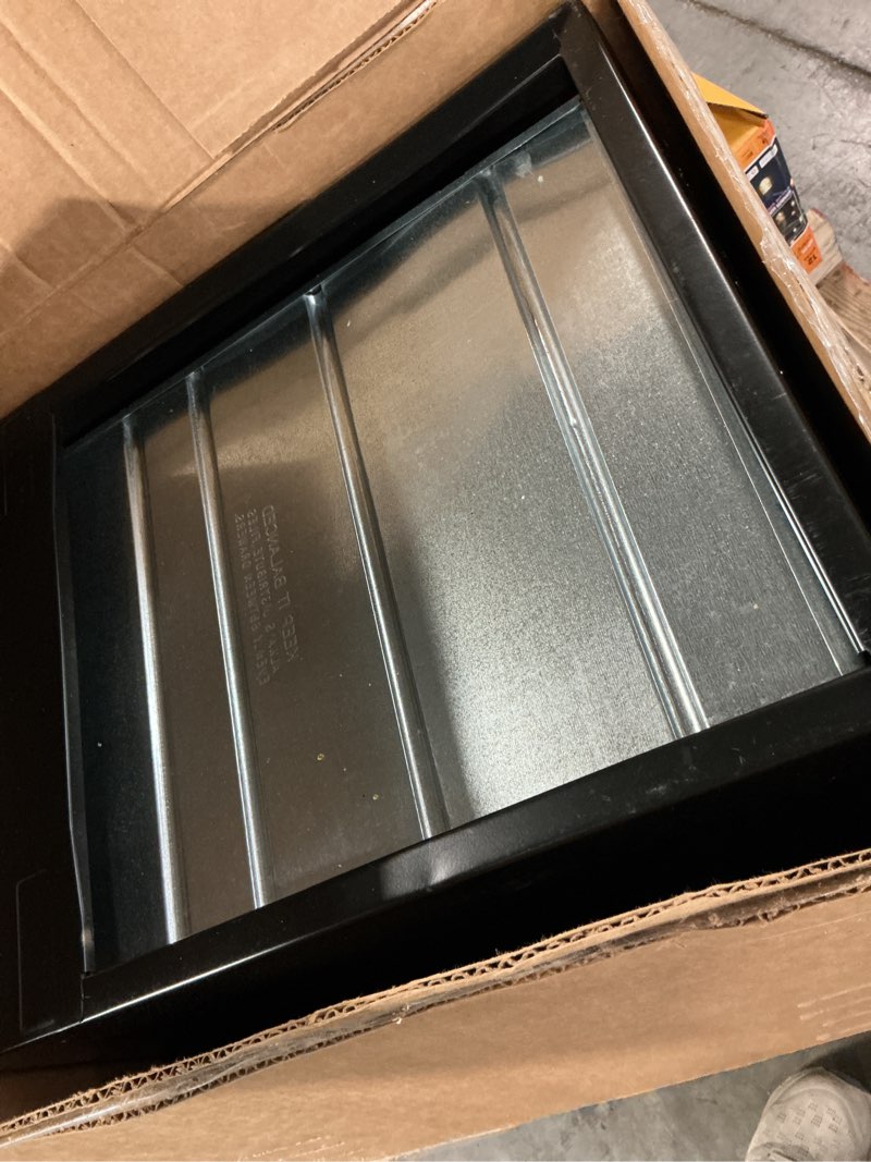 Condition photo showing Good Condition for pemberly row 3 drawers 27.32" vertical charcoal metal filing cabinet lockable pre-assembled stationary letter size for home, office