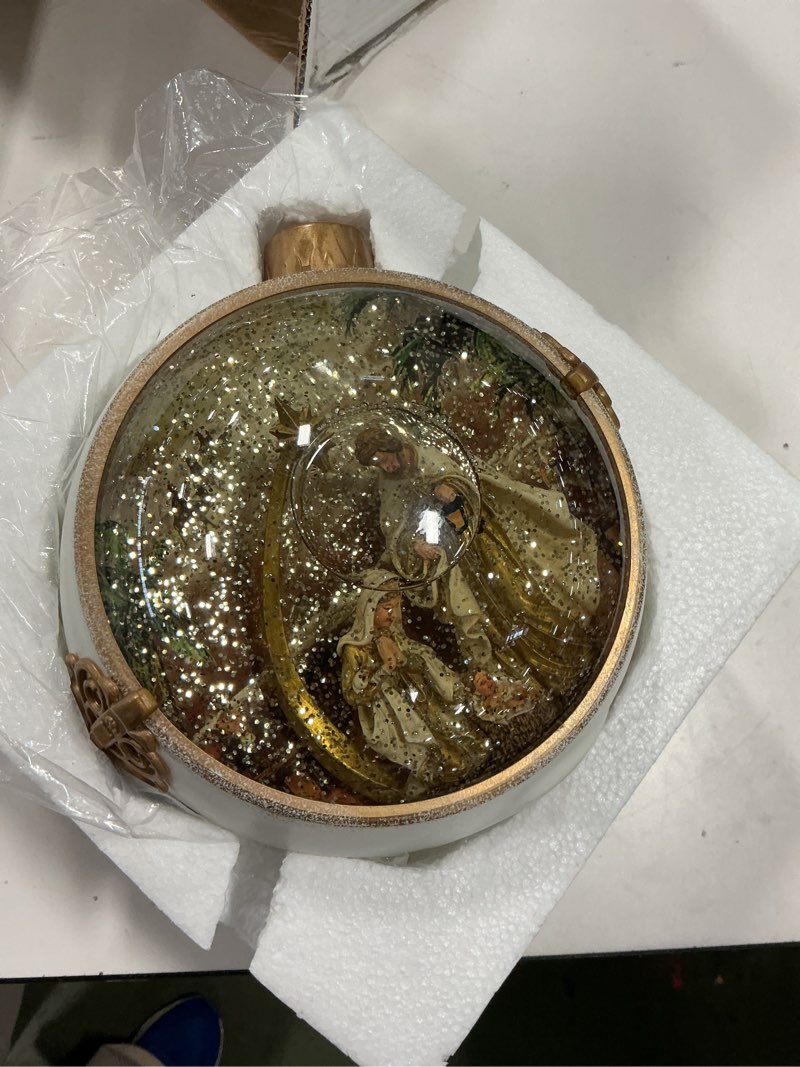 Condition photo showing New/Like New for Regency International Spin Nativity Water Globe, Battery Operated, USB