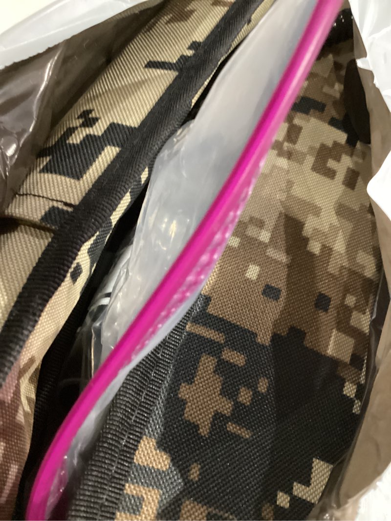 Condition photo showing As Is for Indestructible Heated Cat House for Outside Winter, 100% Waterproof, Safe Escape Door, Insulated Outdoor Cat Shelter with Heater for Feral Barn Cat Kitty (Desert Camouflage, 12"x16"x18") Desert Camouflage 12"x16"x18"