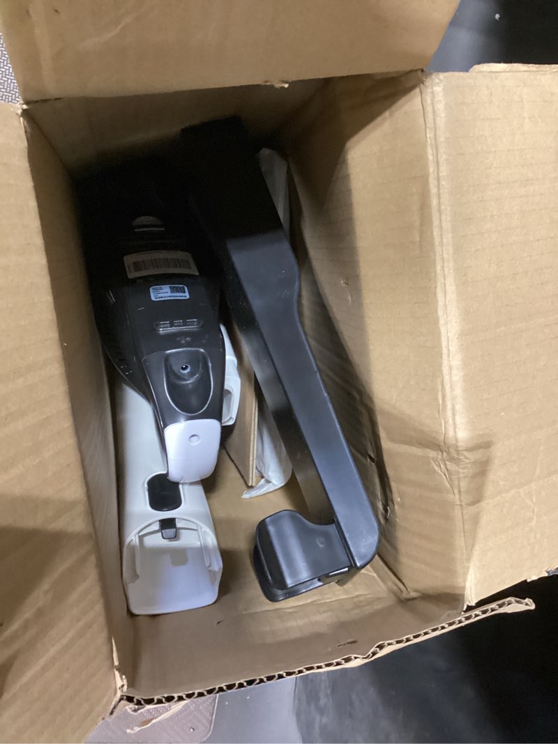Condition photo showing As Is for shark ch964amz 2-in-1 cordless & handheld vacuum ultracyclone system, ultra-lightweight and portable for car and home, washable filter, xl dust cup, crevice tool & scrubbing brush, blue