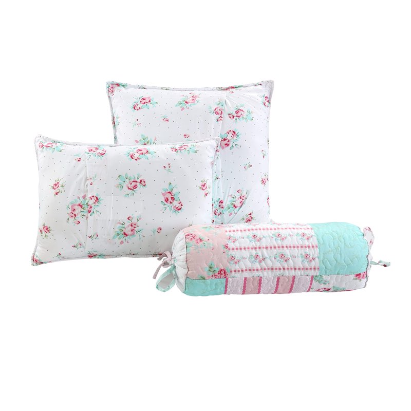 (Similar picture)Cozy Line Home Fashions Parent Daybed Set, Décor Throw Pillows, Spring Bloom 3 Count