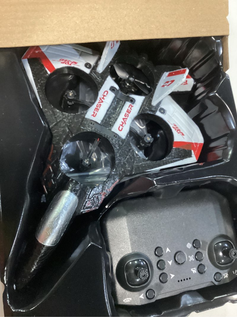 Condition photo showing Good Condition for rc plane, foam remote control airplane, drone for kids, rc aircraft for boys and girls, fighter jet helicopter with led lights, altitude hold, 360° flip stunt rotation, speed adjust flying toy red