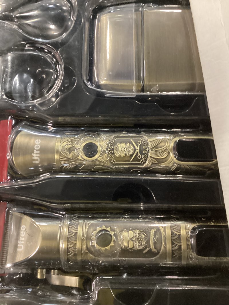 Condition photo showing As Is for ufree beard trimmer, hair clippers mens shaver electric razor, hair trimmer for men cordless barber clippers and trimmers set, hair cutting kit for men grooming gifts bronze