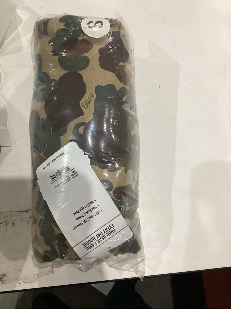 Condition photo showing New/Like New for Rothco X Bear Archery Fred Bear Camo Every Day Hoodie – Camouflage Pullover Hooded Sweatshirt Small