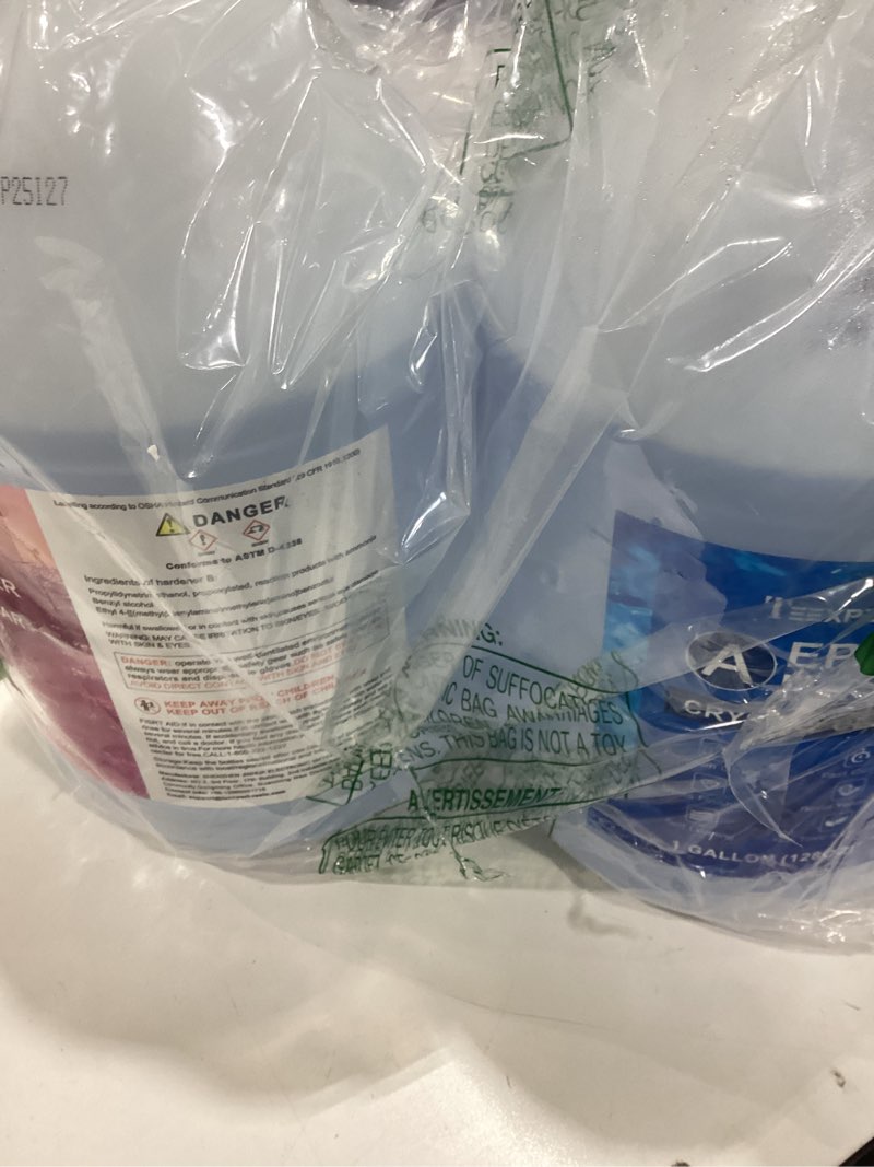 Condition photo showing Good Condition for Teexpert No Bubble Epoxy Resin: 2 Gallon Crystal Clear Anti-Yellowing Self-Leveling High-Gloss Resina Epoxica for Casting and Coating DIY Art,Table Top,Molds,Jewelry Making,Craft Kits for Adults