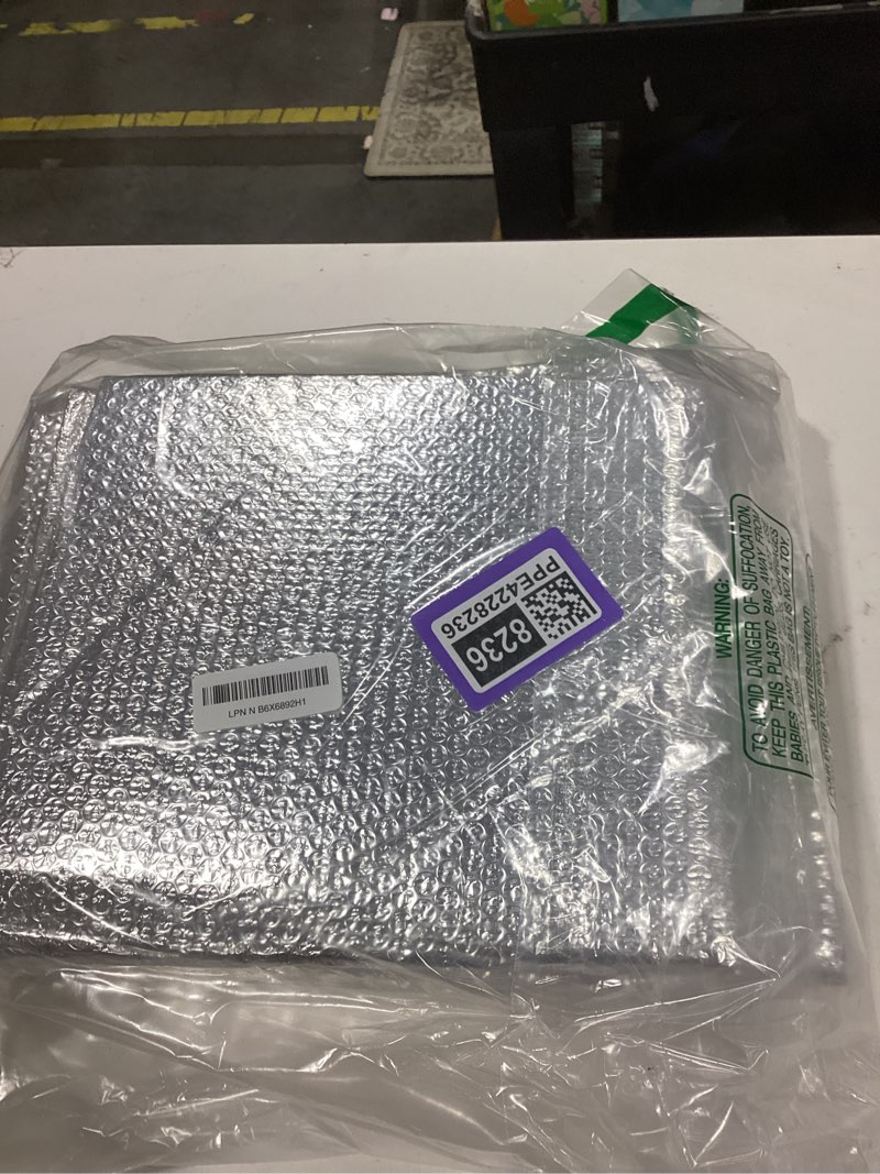 Condition photo showing New/Like New for winemana Window Insulation Roll, 59IN x 8FT Reflective Heat Shield Bubble Film, Double-Sided Aluminum Foil Insulation, Weatherproof Garage Door Cover for Windows, RV, Basement, Winter & Summer 59 in x 8.2 ft