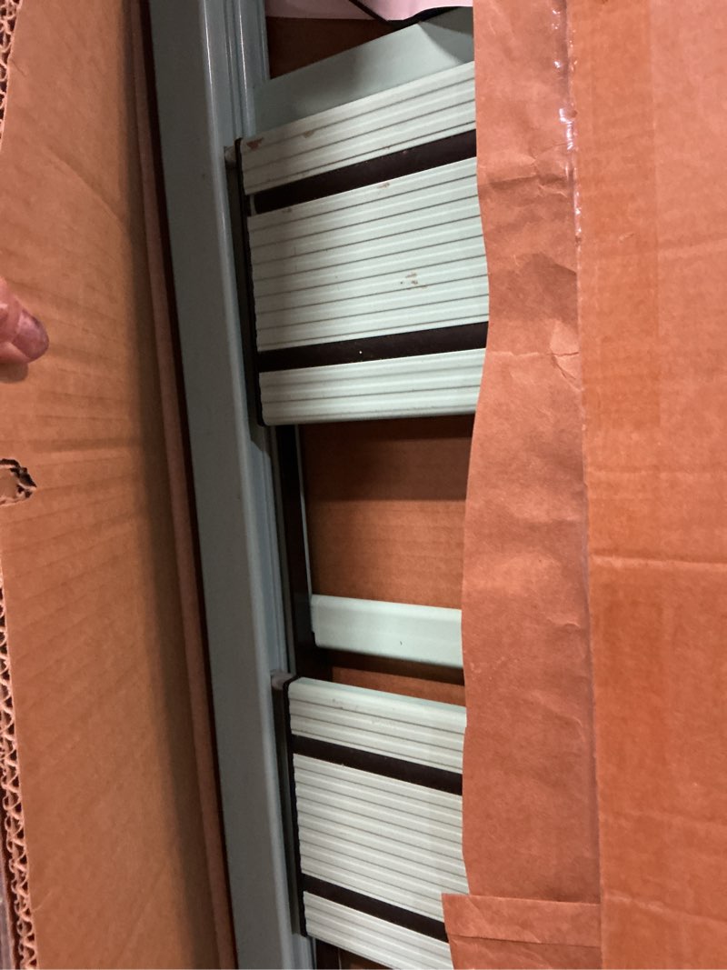 Condition photo showing As Is for WOA WOA 5 Step Ladder, Foldable Ladder with Wide Pedals and Handle, Sturdy Ladders for Home and Kitc