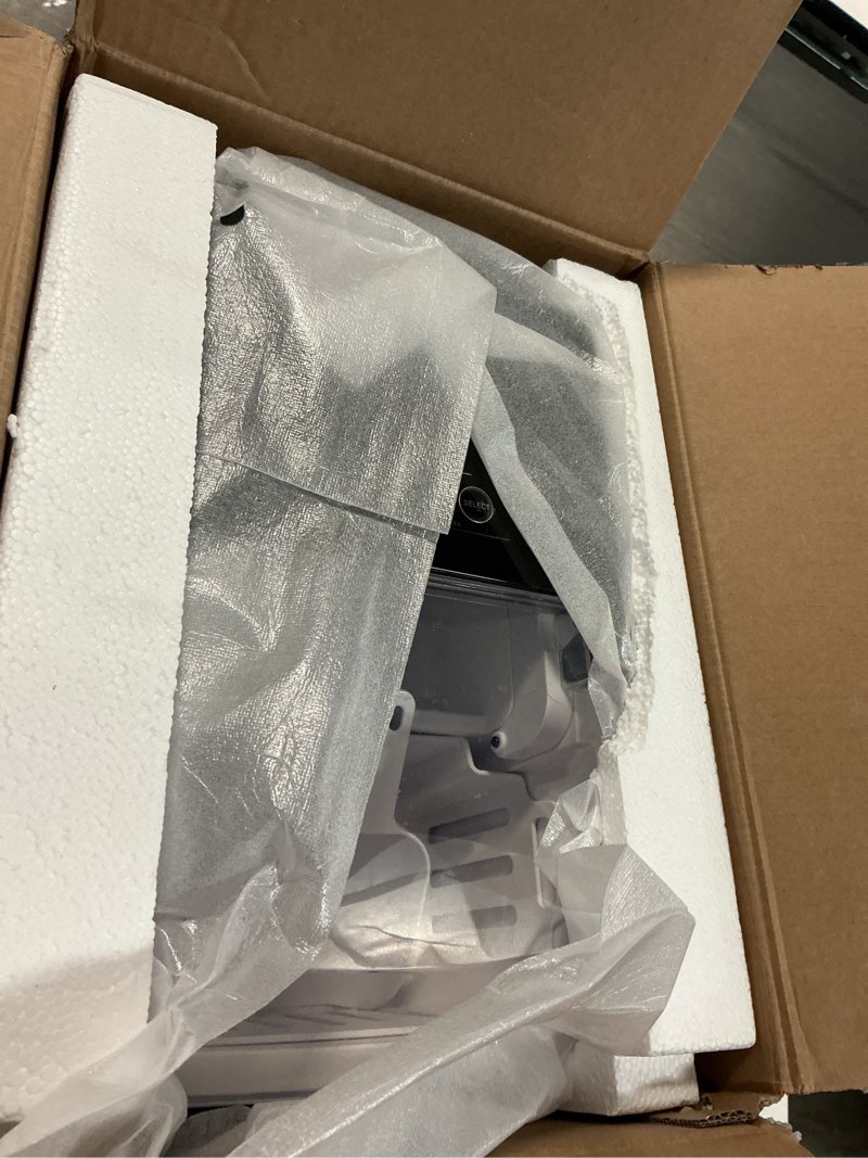 Condition photo showing Good Condition for dumos countertop ice maker with handle, 26lbs/24h portable ice machine, 9 bullet cubes ready in 6 mins, self-cleaning, quiet compact for home, kitchen, rv, camping, bright black bright black handle-26.5lbs/24h