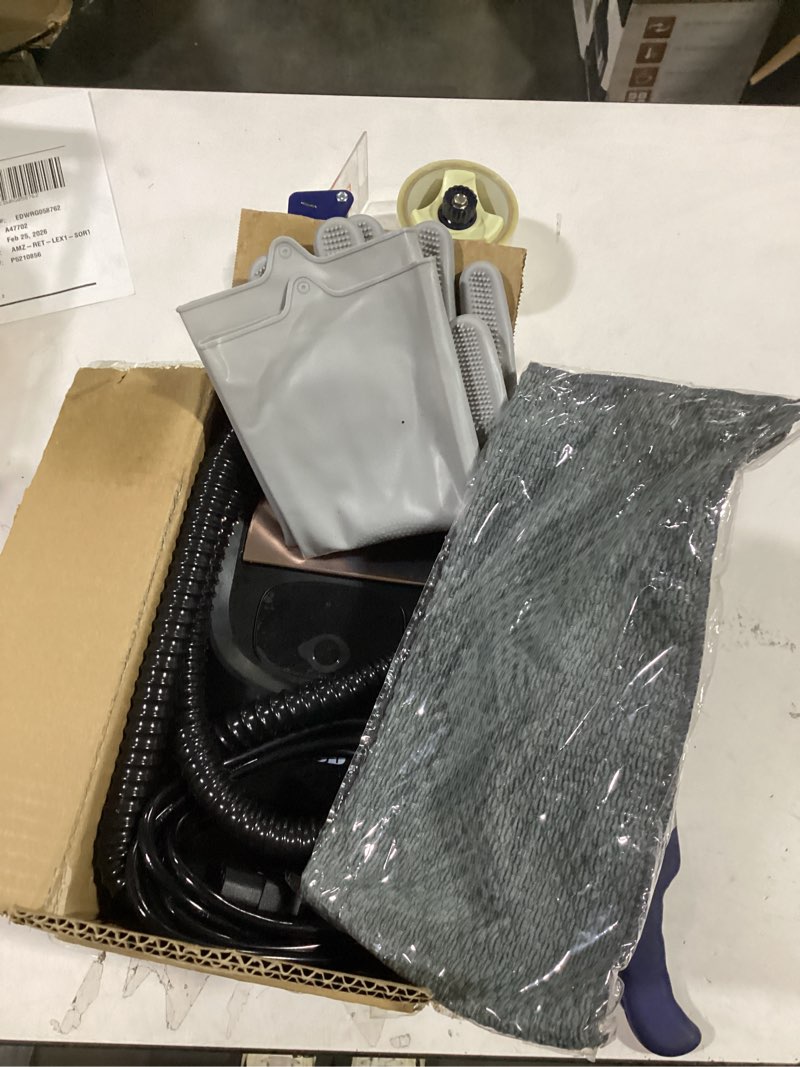 Condition photo showing Good Condition for ODSD Steam Cleaner for Home & Car, 3-Level Adjustable Steamer for Cleaning, 15s Heat-Up & 1.6L Large Tank, Handheld Steam Cleaner for Car Detailing, Home, Tile, Grout, Furniture with 15pcs Accessories Black