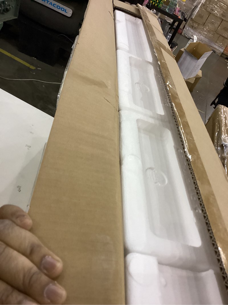 Condition photo showing New/Like New for 50" Electric Fireplace Wall Mounted and Recessed with Remote Control, 750/1500W Ultra-Thin Wall Fireplace Heater W/Timer Adjustable Flame Color and Brightness, Log Set & Crystal Options 50 Inch