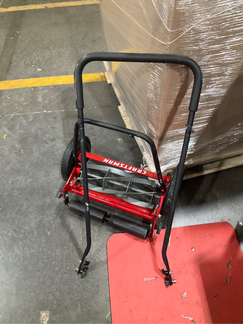 Condition photo showing As Is for craftsman 16-in 5 reel lawn mower