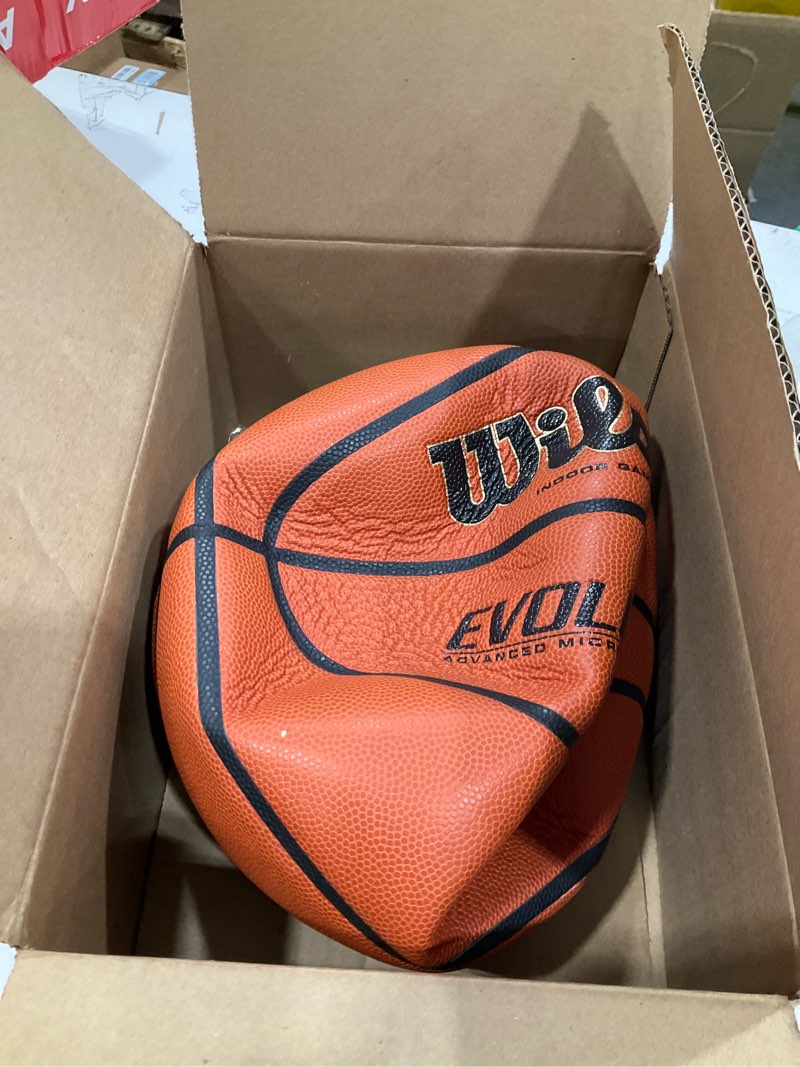 Condition photo showing Good Condition for wilson evolution basketballs brown - game ball size 7 - 29.5"