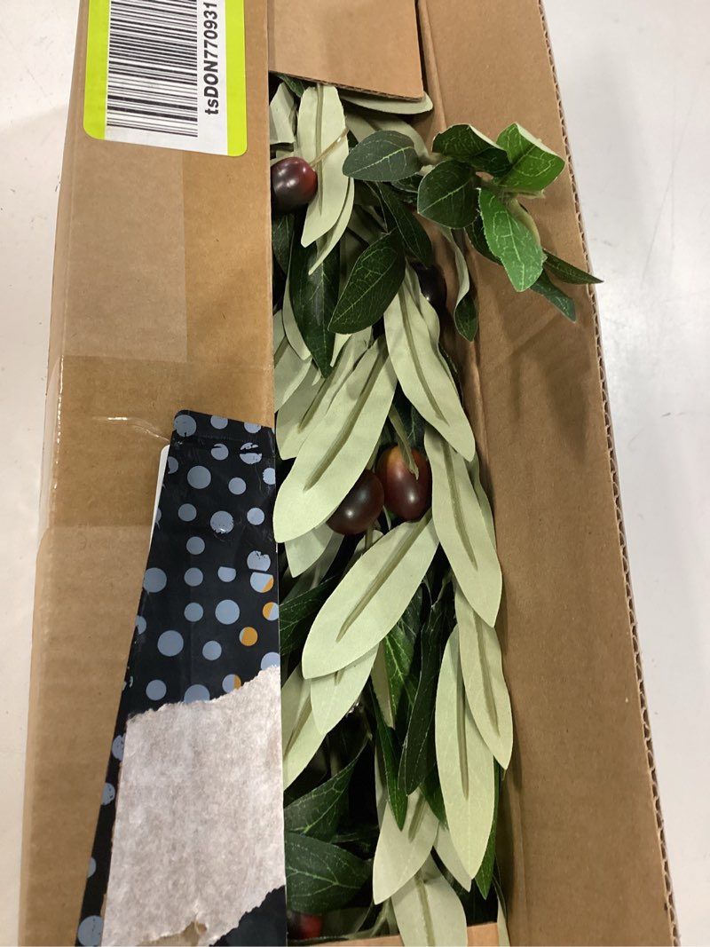 Condition photo showing New/Like New for bailikang 8pcs premium artificial olive branches for vases - realistic pu & silk faux greenery stems, 3 sizes, bendable wire stems, low maintenance home/office/holiday decor(no vase fabric small
