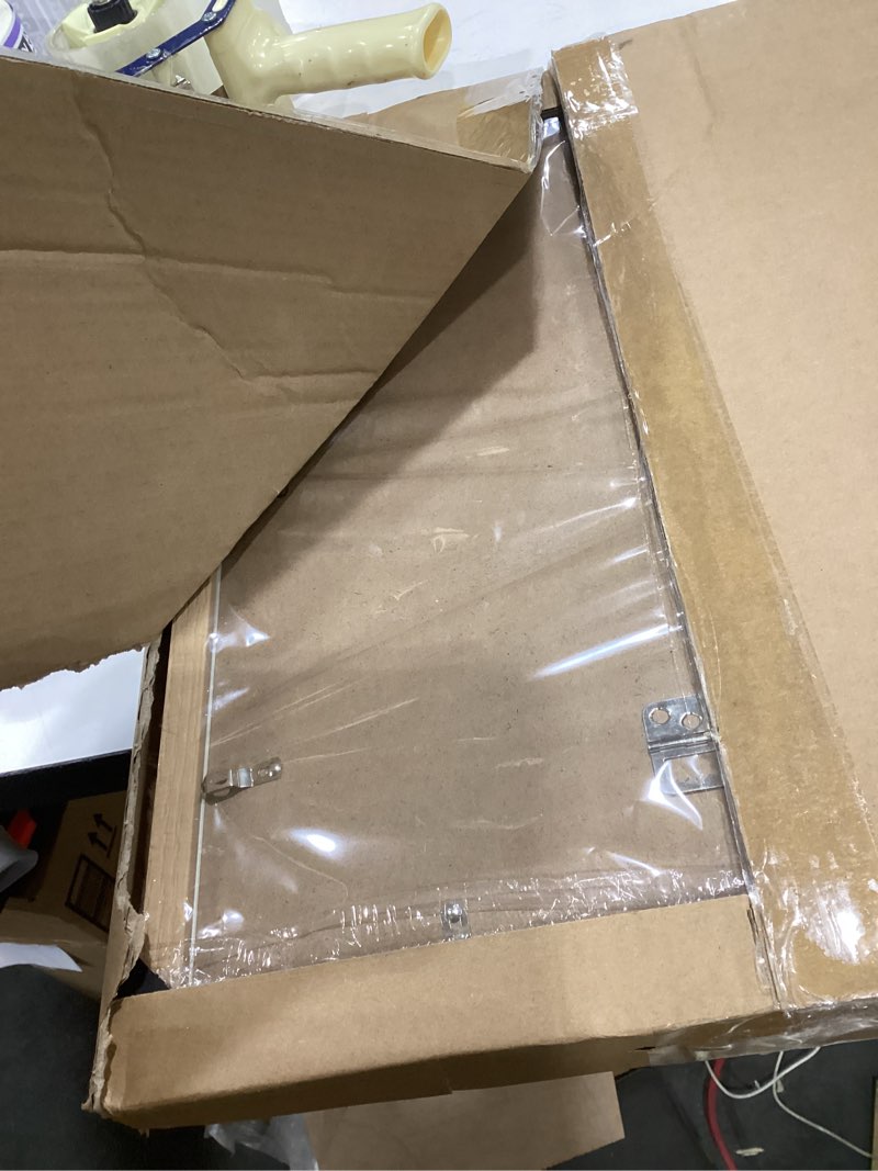 Condition photo showing Good Condition for 14x18 Frame Natural Woodgrain,Rustic 18x14 Picture Frame Beige, Art Pic Hanging Poster Frame, 14 by 18 Gallery Family Concert Portrait Photo Frame Anniversary/Birthday/Wedding/Thank you/Christmas Gift Natural beige 14x18in