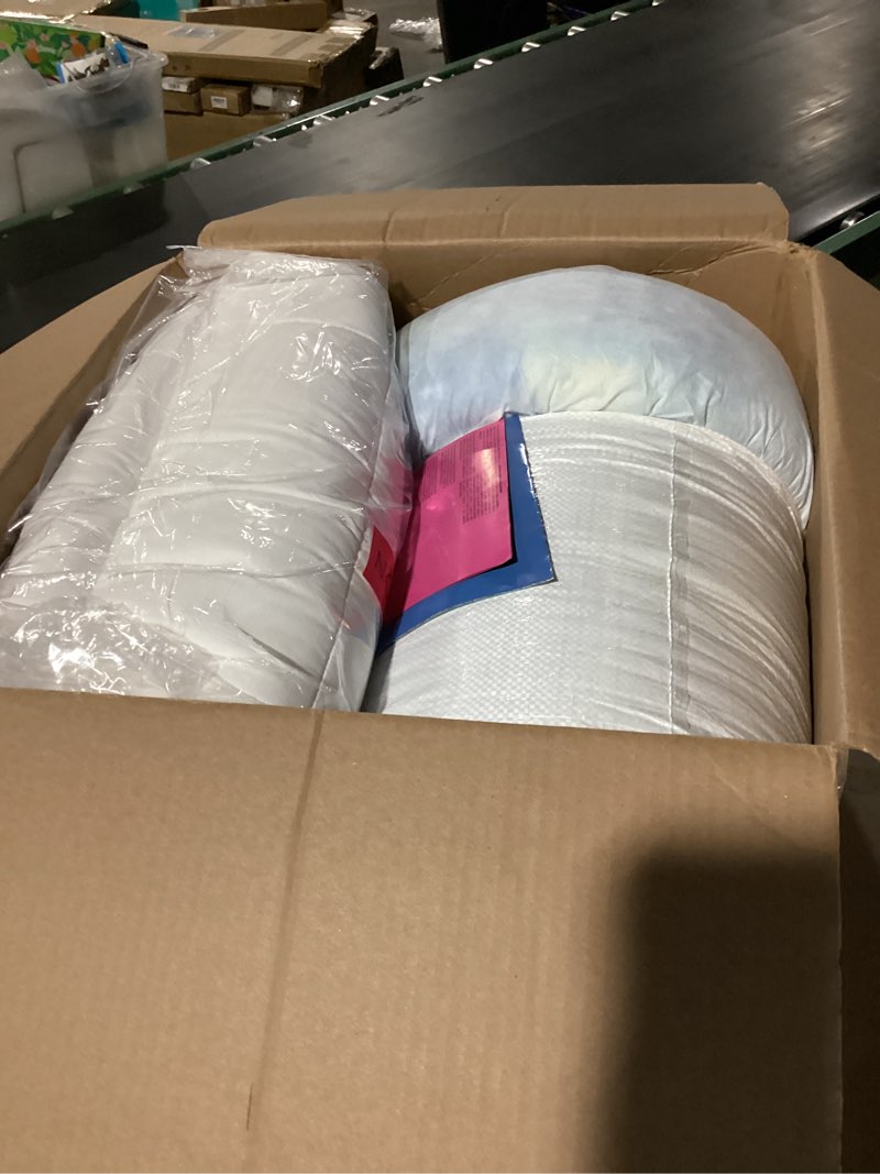 Condition photo showing Good Condition for sleep innovations dual layer 4 inch memory foam mattress topper, queen size, ultra soft support, 3 inch cooling gel memory foam plus 1 inch fluffy pillow top cover queen plush support topper
