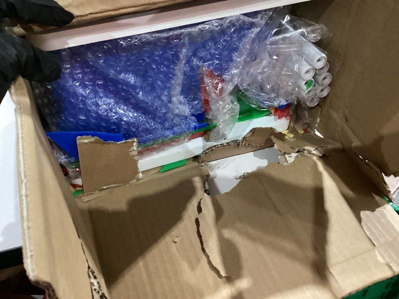 Condition photo showing Good Condition for Humble Crew Kids Toy Storage Organizer with 12 Plastic Bins, White/Primary – Removable Bins for Playroom, Bedroom, Toddler Furniture for Boys and Girls Ages Tall White/Primary