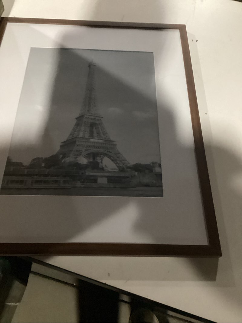 Condition photo showing Good Condition for upsimples A4 Picture Frame, Display Pictures 6x8 with Mat or 8.3 x 11.7 Without, Wall Hanging Photo Frames, Black, 1 Pack Black 8.3x11.7