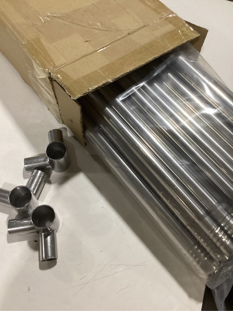 Stainless Steel Canopy Bed Frame Queen Size, Thicken Queen Size Canopy Frame for Metal Bed Wood Bed 