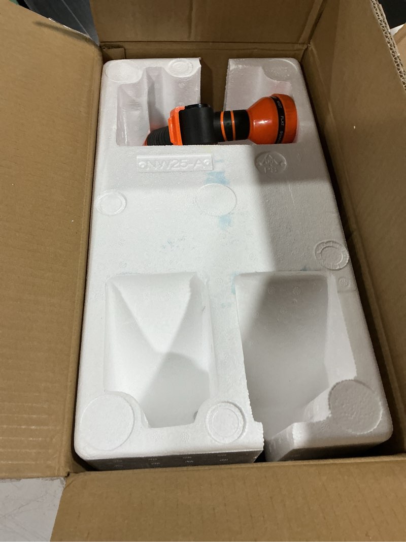 Condition photo showing Good Condition for giraffe tools retractable heavy duty hose reel, 1/2" x 82ft automatic rewind garden hose reel with 360° swivel base, ground mounted for lawn, patio, concrete floor & yard watering 1/2 inch 82 ft