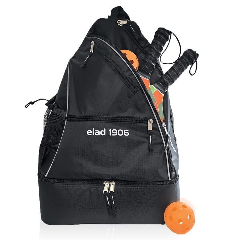 ELAD 1906 Multi-Compartment Pickleball Bag for Men and Women - Paddle Backpack & Crossbody Sling wit