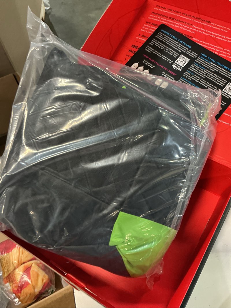 Condition photo showing Good Condition for jaxx pixel gamer bean bag chair, premium vinyl/dark denim, green(similar)
