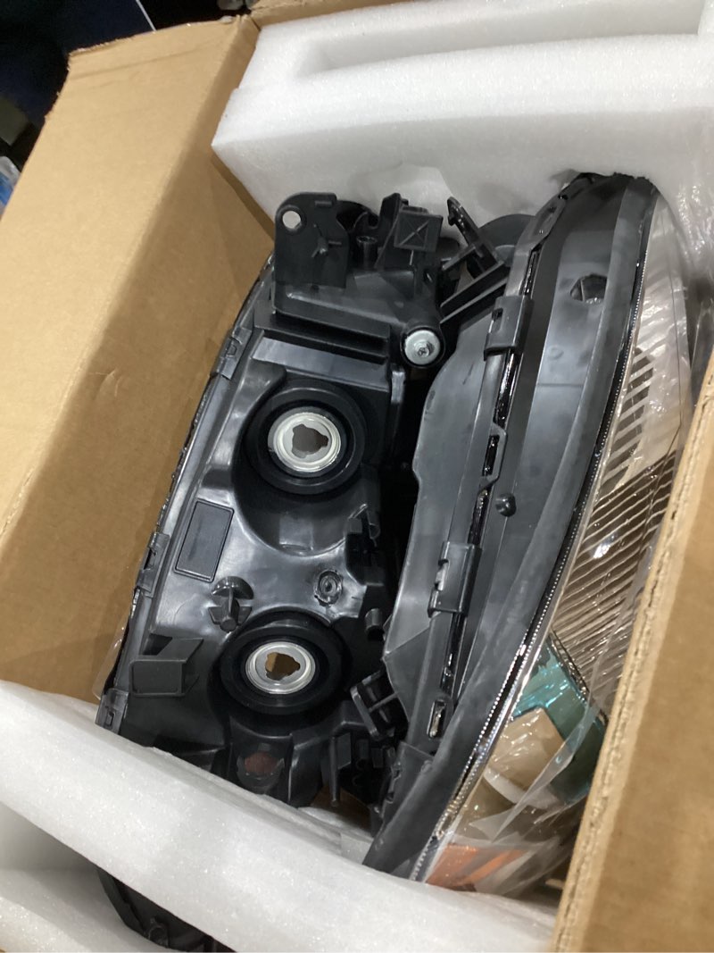 Condition photo showing As Is for headlight assembly compatible with chevy malibu 2008-2012, (not for 2008 malibu classic model) driver & passenger side halogen headlamp, replace# 25984637, 25984638, 1 pair