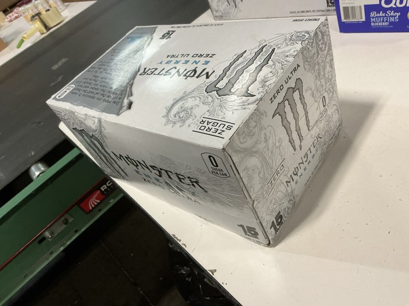 Condition photo showing New/Like New for (BB MISSING)Monster Energy Zero Ultra, Sugar Free Energy Drink, 16 Ounce (Pack of 15) Zero Ultra 16 Fl oz (Pack of 15)