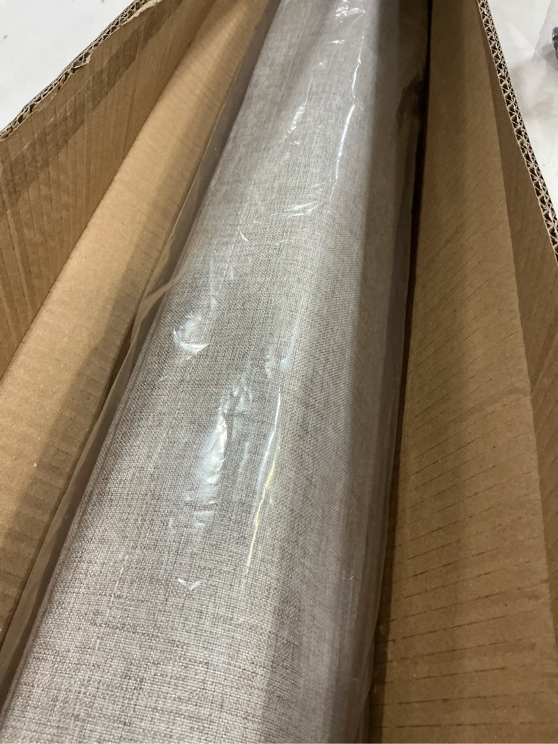 Condition photo showing New/Like New for lazblinds no drill roman shades for windows, cordless blackout window shades with uv protection, polyester fabric for bedroom & living room, 41" w x 64" h, beige blackout - faux linen - beige 41"w x 64"h