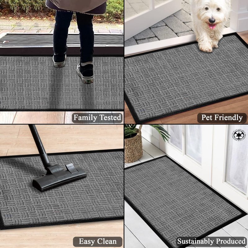 A1HC Indoor Outdoor Doormat – Non-Slip Front Door Mat for Entrance, Patio, Garage & Office – Washable