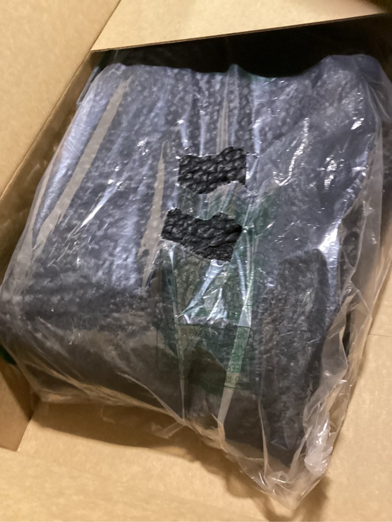 Condition photo showing Good Condition for Hand Woven Braided Jute Rug - 5' Round - Black Reversible Farmhouse Rugs for Living Room, Bedroom, Dining Room, Kitchen - Natural Decorative Floor Boho Entry Area Rugs - Jute Round Rug 5ft Black 5' (Round)