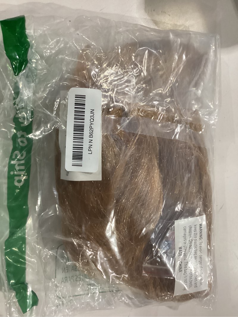 Condition photo showing Good Condition for Funny Celebrity Wig - Presidential Candidate Donald Trump Wig Set, Including Flag Pin, Perfect for Halloween wig with pin