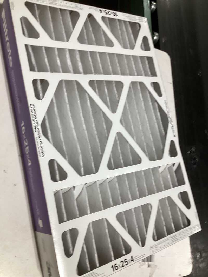 Condition photo showing Good Condition for Filtrete 16 x 25 x 4 MERV 12 1550 MPR Slim Allergen, Bacteria and Virus Electrostatic pleated Air Filter Item #796367 | Model