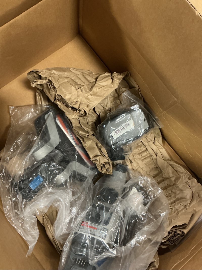 Condition photo showing As Is for BLACK+DECKER Cordless Vacuum, Powerseries Extreme, Stick Vacuum Cordless Rechargeable, Interchangeable Floorhead with Crevice Attachment, 3 Speed Control, Lightweight, Blue (BSV2020G) 20V Stick Vacuum