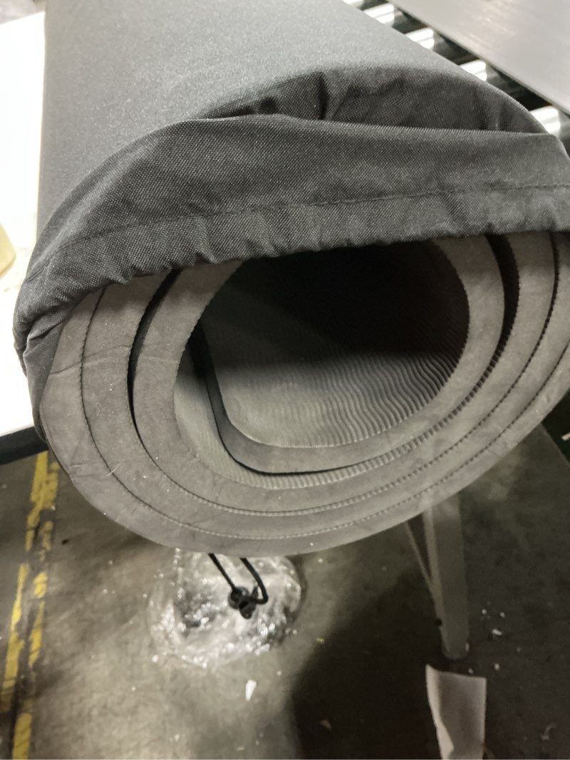 Condition photo showing Good Condition for nuveti Large Exercise Mat - 15mm/20mm/30mm Thick Yoga Mat | Workout Mat for Fitness, Yoga, Pilates, Stretching & Floor Exercises for Women & Men with Free Carrying Bag 200X100X15MM Black