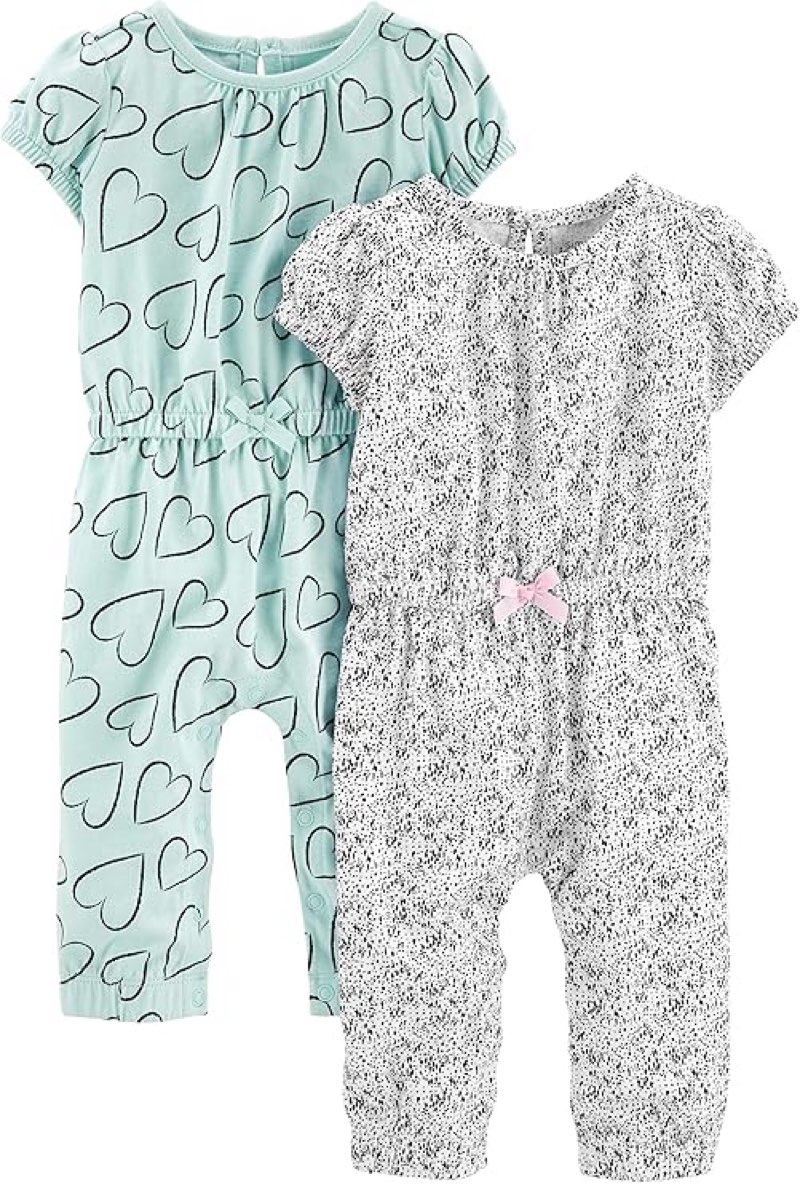 Simple Joys by Carter's baby-girls 2-pack Fashion Jumpsuits Jumpsuit (pack of 2)(24M)