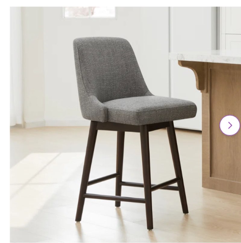 Luong 26'' Swivel Counter Stool