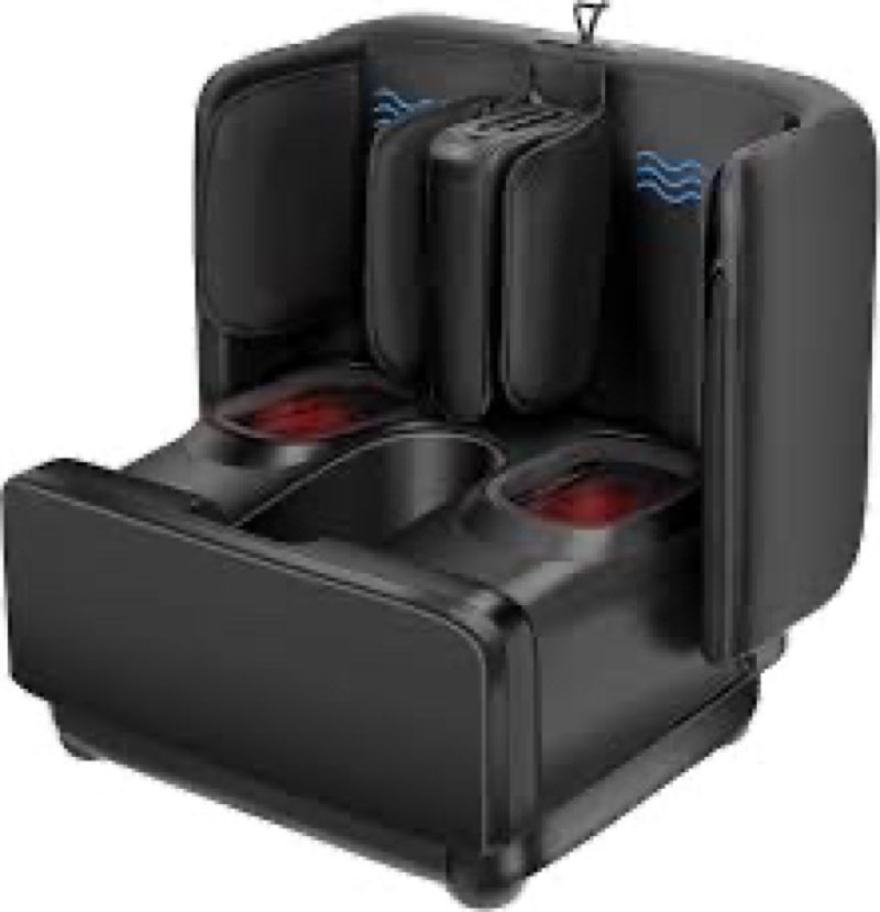 COMFIER 2 in 1 Foot Massager Machine,Shiatsu Foot and Calf Massager with Heat,Kneading,Vibration,Com