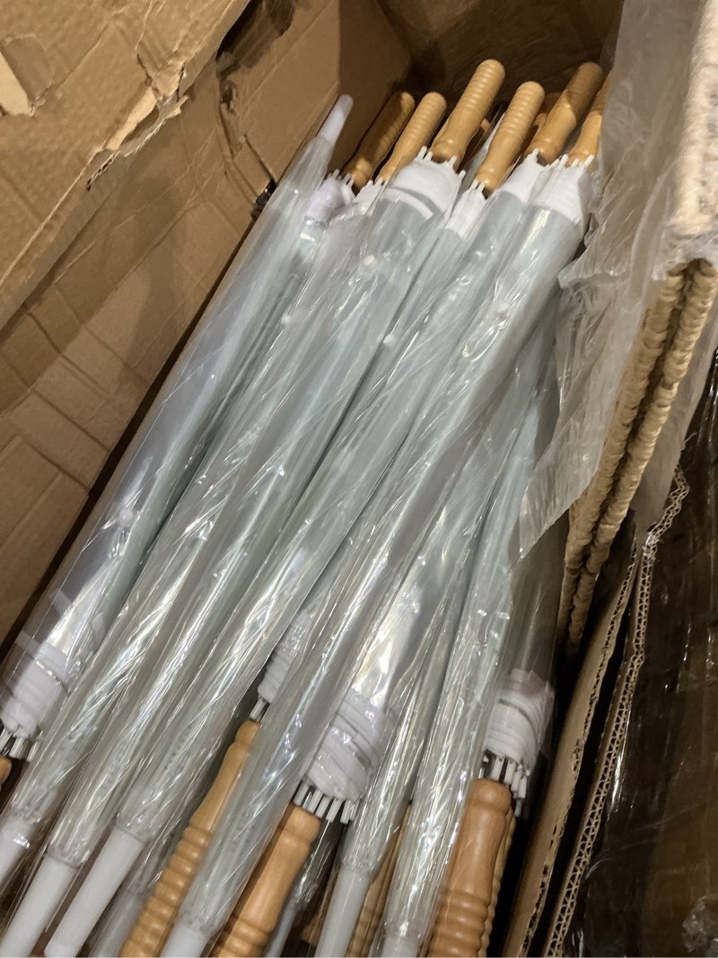Condition photo showing Good Condition for aodaer wedding umbrella bulk with foldable storage box auto open foldable umbrellas windproof travel umbrella for outdoor activities, wedding anniversary photography clear 60