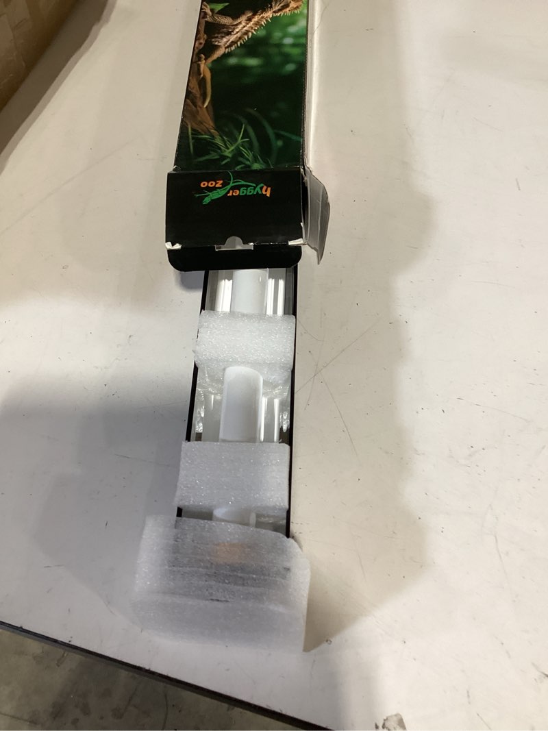 Condition photo showing As Is for t8 10.0 uvb reptile light fixture uvb bulb lighting combo kit, ho 17w uvb light for reptiles terrarium hood with reptile uvb light bar uvb tube light lamp desert for bearded dragon turtle tank, 24inch t8 17w 24inch