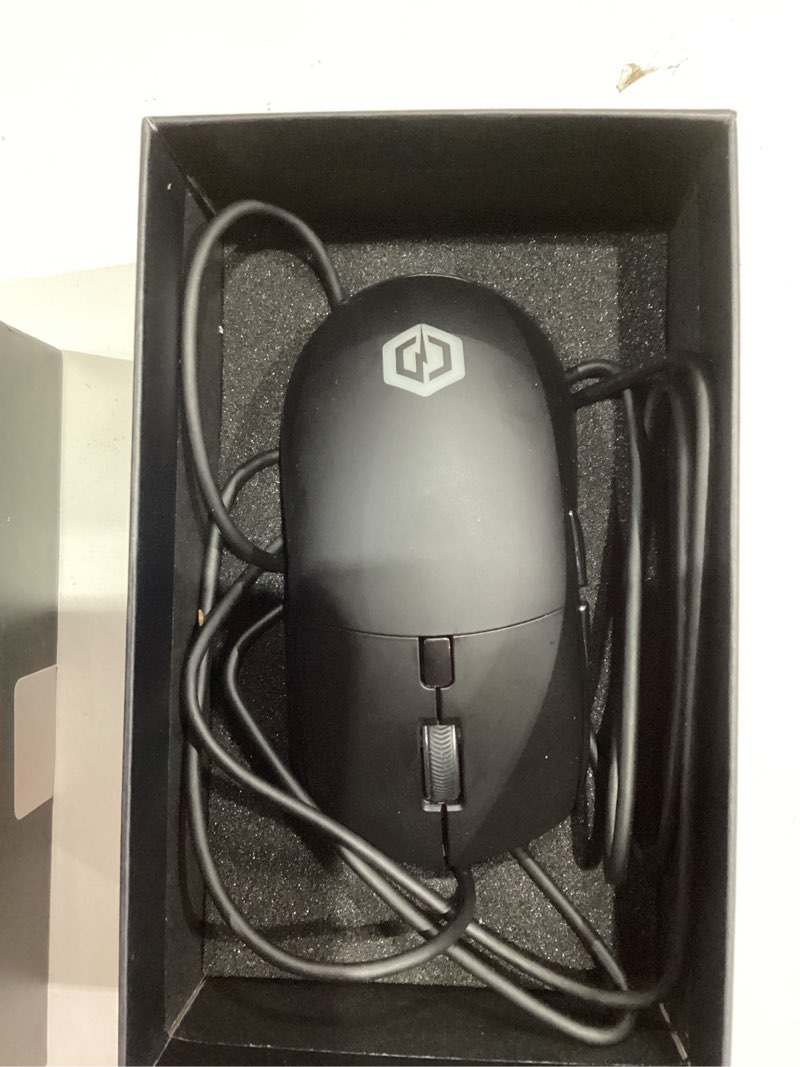 Condition photo showing Good Condition for R5Ultra 8K Wireless Gaming Mouse with 42,000 DPI -PAW3950 MAX Sensor -39g Ultra-Lightweight Carbon Fiber -Nordic 52840 MCU Chip-Wired/BT/2.4GHz Wireless Programmable Mouse Griptape for PC/Mac (Black) Black&Griptape