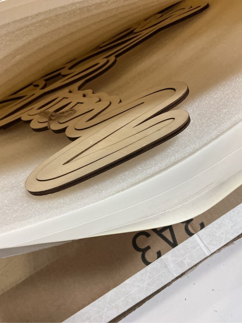 Condition photo showing Good Condition for baby in bloom backdrop sign - ba by shower, gender reveal wooden decor & photography back drop?, unique ba by announcemen (baby in bloom backdrop sign)