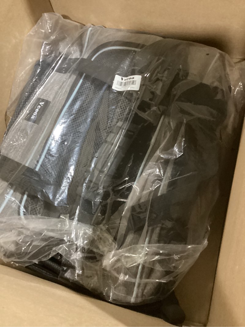 Condition photo showing As Is for vceoa 19x12x12 inches cat, dog carrier for pets up to 22 lbs, soft-sided cat bag animal carriers travel puppy carry as a toy of fabric pet home 19"l x 12"w x 12"h xh
