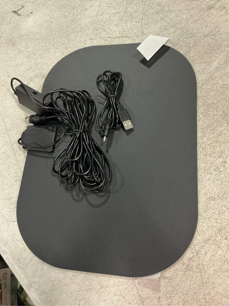 Condition photo showing Good Condition for 2026 upgraded indoor tv antenna for smart tvs, 5000+ miles range digital antenna for local channels, 4k 8k 1080p hd antenna with signal booster & 18ft coaxial cable black