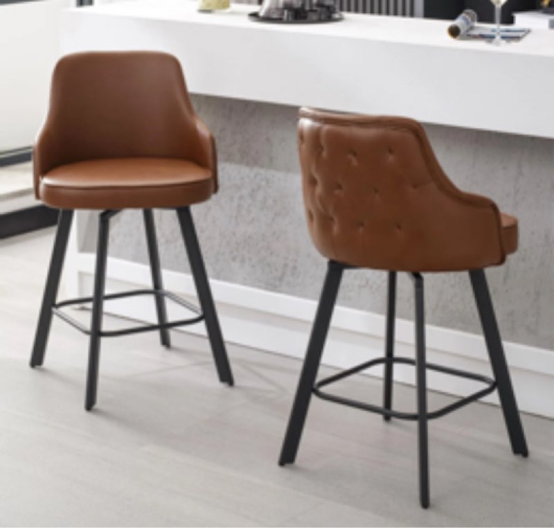  Bar Stools Set of 2/3/4, 26/30" Swivel High Back Bar Height Bar Stools