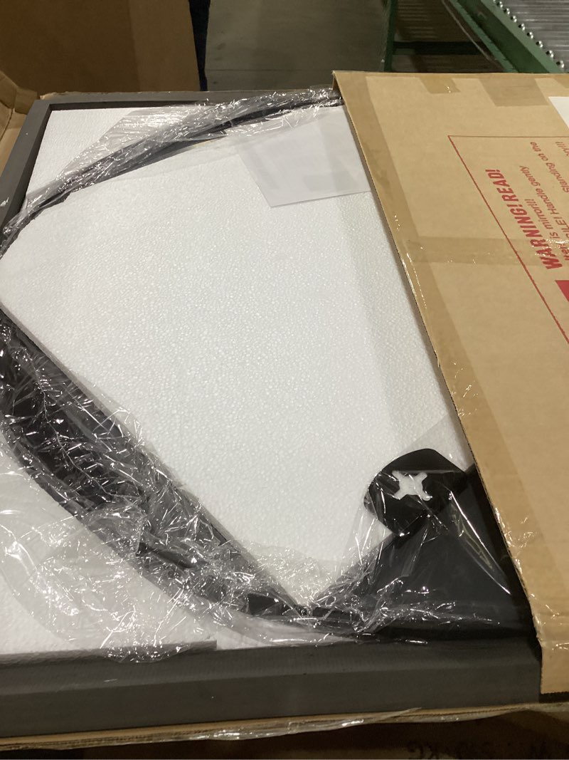 Condition photo showing New/Like New for 30 Inch Round Mirror - Circle Mirrors for Bathroom, Entryway and Living Room Wall Decor, Modern Hanging Vanity Mirror, Matte Black Circle Decorative Wall Mirror Round-black 30"L x 30"W