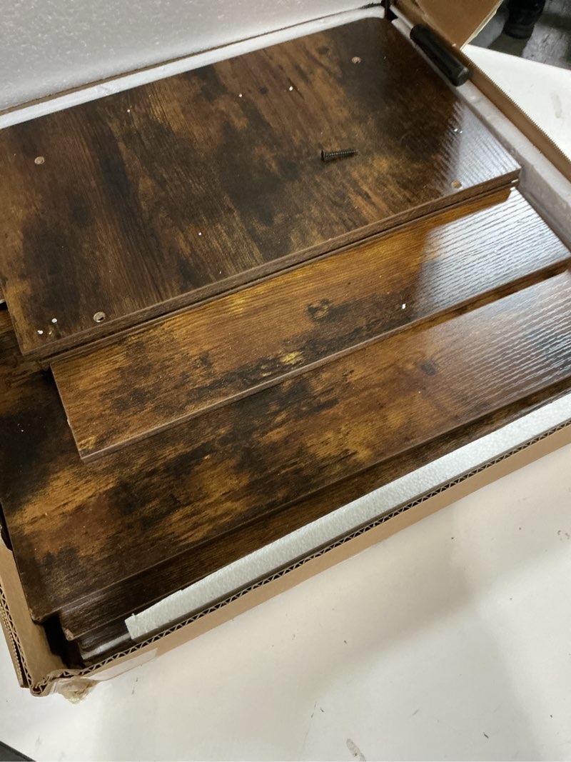 Condition photo showing Good Condition for PAG 3 Tier Desktop Printer Stand with Storage, Paper Storage Holder Rack for Desk, Wooden Printer Organization for Home/Office, Antique Brown Antique Brown Model 2