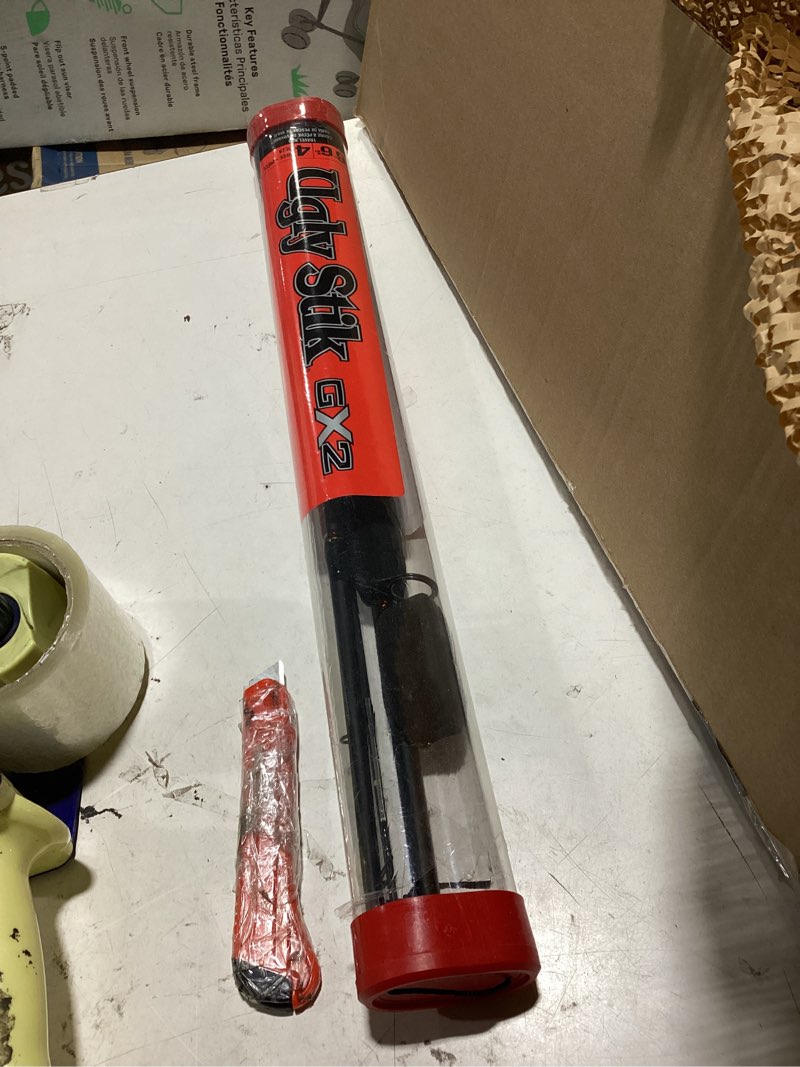 Condition photo showing Good Condition for ugly stik 6’6” gx2 spinning rod, three piece spinning rod, 6-15lb line rating, medium rod power, moderate fast action, 1/8-5/8 oz. lure rating new model 6'6" - medium - 4pc